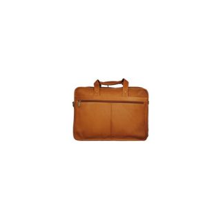 David King Leather Laptop Briefcase with Expansion  