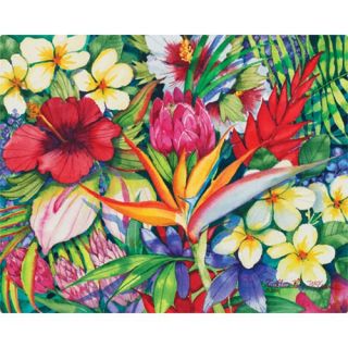 12 x 15 Tropical Floral Design Cutting Board