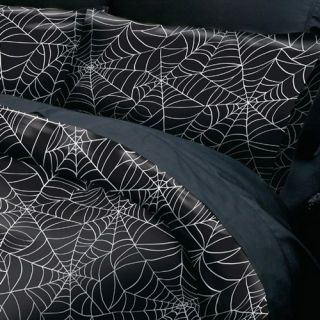 Black Widow Spider Web Duvet Cover Collection