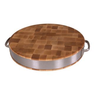 BoosBlock Maple Cutting Board with Stainless Steel Band