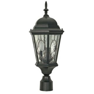 Nuvo Lighting Fordham Post Lantern in Textured Black