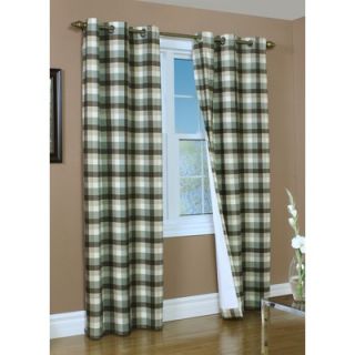 Thermalogic Mansfield Check Grommet Top Curtain Pairs   70599 188