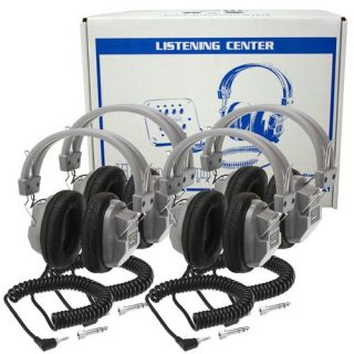 Lab Pack 4 HA7 Deluxe Headphones in a Laminated Cardboard Carry Case