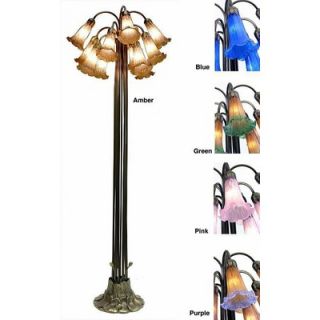 Warehouse of Tiffany Lily Floor Lamp in Purple   FLB12+A/P