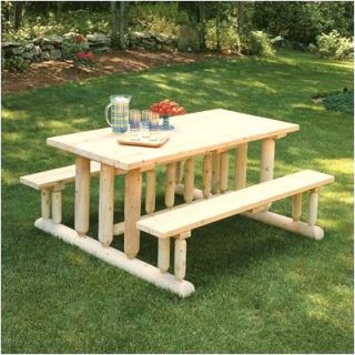 Rustic Cedar Park Style Picnic Table