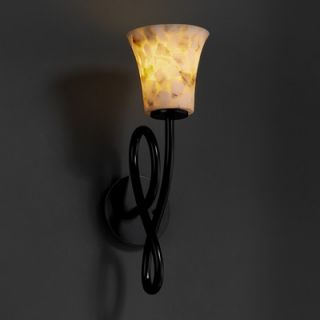 Justice Design Group Capellini Alabaster Rocks One Light Wall Sconce