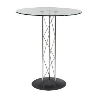 Eurostyle Trave 42 Dining Table with Chrome Finish   08020C