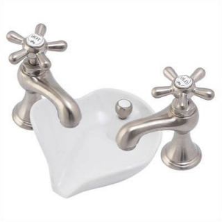 Pegasus 6100 Series Widespread Bathroom Faucet with Hot And Cold Cross