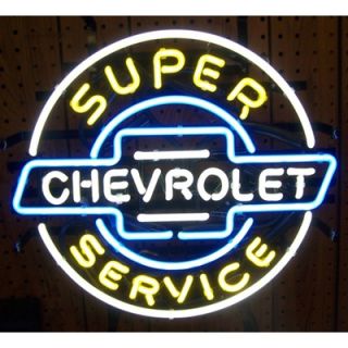 Neonetics GM Chevrolet Service Neon Sign   gm chevrolet service neon