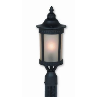 Artcraft Lighting Michigan One Light Outdoor Post Lantern in Black