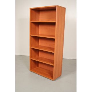 Pierce Office Five Shelf Bookcase in Black Woodgrain