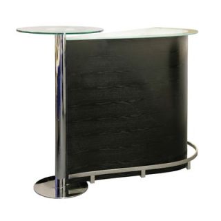 Furniture Resources Reflex Bar Table   FRT ? BAR BLK/GLS