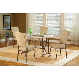 Hillsdale Harbour Point 5 Piece Octagon Dining Set with Parson Chair