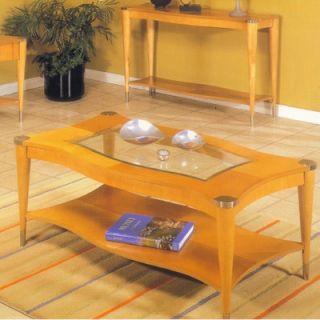 Alpine Furniture Sausalito Rectangular Coffee Table In A Natural