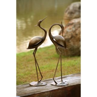 SPI Home Stylized Garden Heron Pair Statue