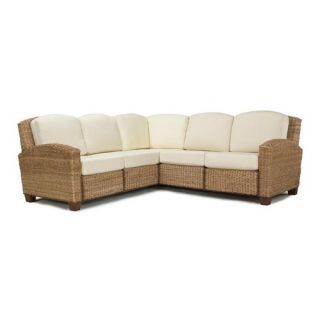 Hospitality Rattan Cancun Palm 2 Piece Upholstered Rattan and Wicker