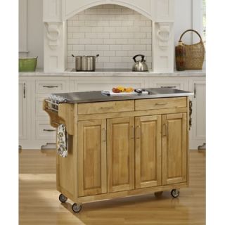 Home Styles Create a Cart Kitchen Cart with Stainless Steel Top