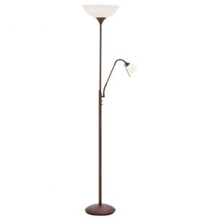 Dainolite Contemporary Floor Lamp with Side Adjustable Reading Lamp in