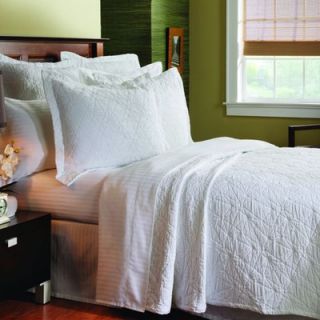 Caravelle Matelassé Stone Washed Coverlet Collection in Grafix