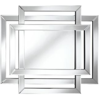 Decor Wonderland Square Bejeweled Frameless Mirror