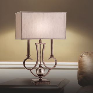 Trillium One Light Table Lamp in Antique Bronze