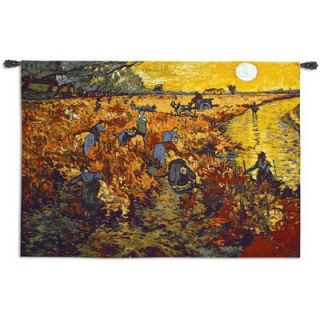 Fine Art Tapestries The Red Vineyard BW Wall Hanging
