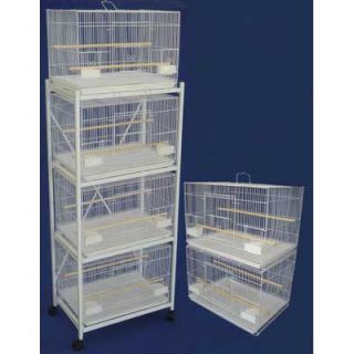YML Six Small Bird Breeding Cages with One 4 Tier Stand   6x2424 and