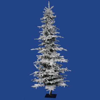 Vickerman Flocked Georian Fir 6 Artificial Christmas Tree