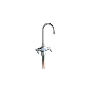 Single Hole Bar Faucet with Conversion Gooseneck Spout and Double L