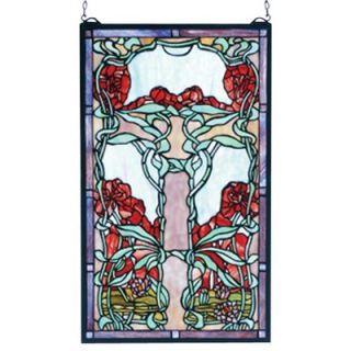 Meyda Tiffany Victorian Nouveau Lily Stained Glass Window