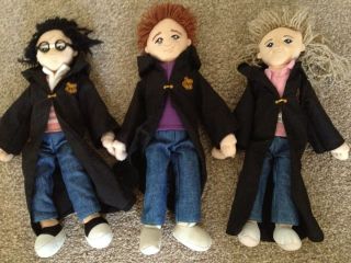 HARRY POTTER VERY RARE RON WEASLEY HERMIONE GRANGER RAG DOLL SOFT