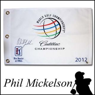   Signed 2012 DORAL World Golf Championship Pin Flag Masters Champ