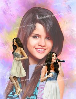 Selena Gomez Concert Poster Painting Canvas 21x28x1 5