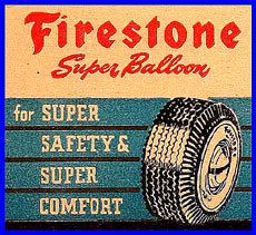 1950s Firestone Tires Matchcover 1 Havre de Grace MD