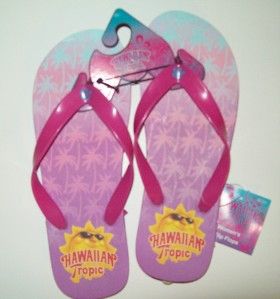 new hawaiian tropic pink flip flop sandals sz m 7 8
