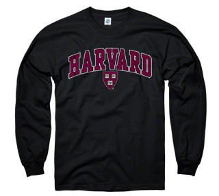 Harvard Crimson Youth Black Perennial II Long Sleeve T Shirt