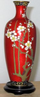 Antique Japanese Cloisonne Vase Signed Hayakawa Very Beautiful