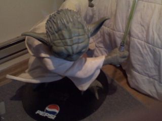 Life Size Yoda Pepsi Promotional Statue from Revenge of The Sith