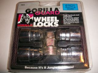 Gorilla Locking Lug Wheel Nuts 12mm x 1 25 RH Chrome Plated Steel