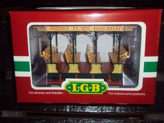 LGB Grizzly Flats Railroad Open Passenger Car 30430 G Scale