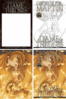 Game of Thrones 6 1st Print 4 Pack Comic Set Variant George R R Martin