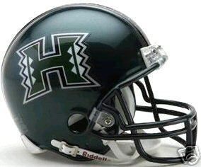 Hawaii Rainbow Warriors Riddell NCAA Football Mini Helmet BOX OF 6
