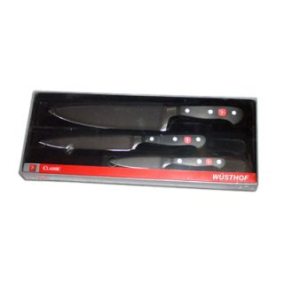   9608 3 PC Cooks Gourmet Knife Gift Set High End Cutlery NEW 2012