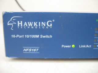 Hawking Technology HFS16T Rev C 16port 10 100M Switch
