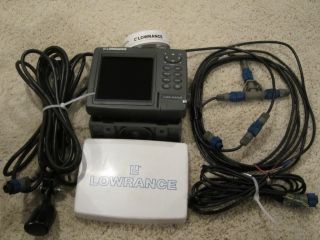 Lowrance LMS 332C Color Sonar GPS Fishfinder Mapping Combination Unit