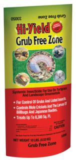 Hi Yield 33050 10 lb Grub Free Zone Lawn Insect & Grub Killer Covers