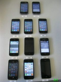 APPLE IPHONE 3GS LOT AS IS BROKEN WHOLESALE CRACKED L@@K # A1
