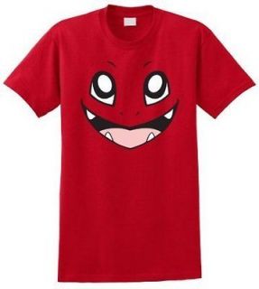 pokemon charmander face men red t shirt