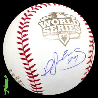 Hector Sanchez Signed Auto 2012 World Series WS Champs Baseball Ball
