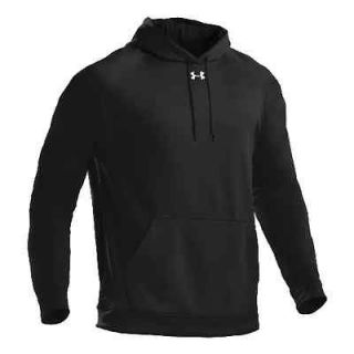 NEW BLACK UNDER ARMOUR Armour Fleece Team Hoody Warm Winter Sweatshirt